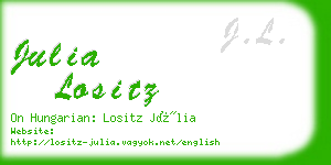 julia lositz business card
